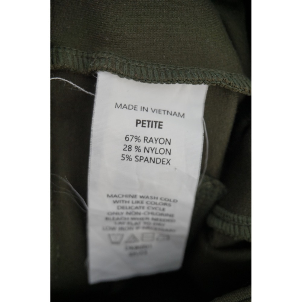 Quince Ultra-Stretch Ponte Bootcut Pant Olive Green Petite M DKBIZ01-6904 - Picture 7 of 8